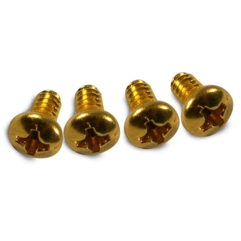 SWMG (4) Gold Blade Switch Mounting Screws 632 x 1/4 Phillips Pan Machine