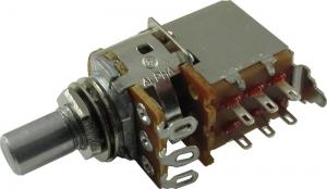 R-VPP-1KA Potentiometer  Alpha, Audio Push-Pull Solid Shaft, DPDT, 7mm