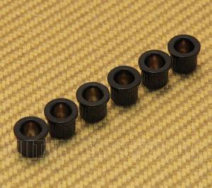 AP-0087-003 Set of 6 Black Body String Ferrules For Guitar