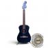 097-1722-106 Fender Joe Strummer Campfire Acoustic Guitar Matte Black With Deluxe Gig Bag Gently Used