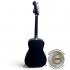 097-1722-106 Fender Joe Strummer Campfire Acoustic Guitar Matte Black With Deluxe Gig Bag Gently Used