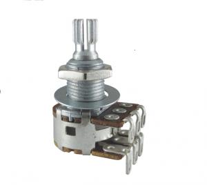 R-VBM2-500KM-SP MN500K Potentiometer Bourns Dual MN Taper Blend-Balance Center Detent Split Shaft