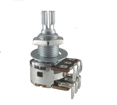 R-VBM2-500KM-SP MN500K Potentiometer Bourns Dual MN Taper Blend-Balance Center Detent Split Shaft