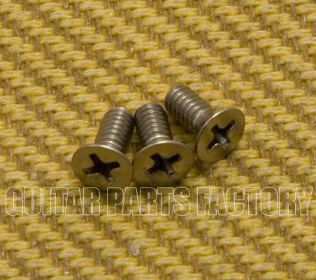 TBS-SS (3) Vintage USA Stainless Steel Bridge Block Screws