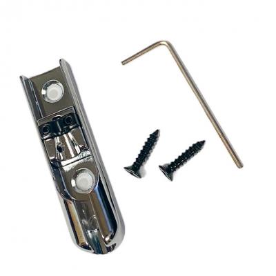 BB-3518-010 Chrome Single String Bass Bridge With Lock-Down Saddle 