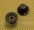 KC204D (2) Espresso Wood Knobs w/ Set Screws