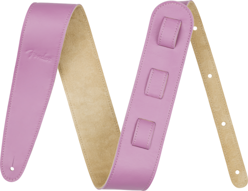 099-0649-014 Genuine Fender Limited Leather Strap Lavender 2.5" USA Made