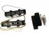 PU-104-B Neck & Bridge Pickup Set For Jazz Bass Black Covers Bar Magnets