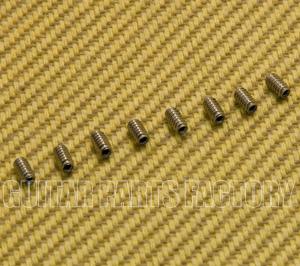 GS-3382-005 (8) Stainless Bridge Height Screws for Bass or Tele