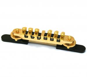 006-9562-000 Gretsch Guitar Bridge Assembly Synchro-Sonic Gold w/ Base 0069562000