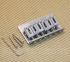 SB-015-C Hardtail Through-Body Guitar Bridge/Modern Saddles Chrome w/ Mounting Screws