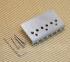 SB-015-C Hardtail Through-Body Guitar Bridge/Modern Saddles Chrome w/ Mounting Screws
