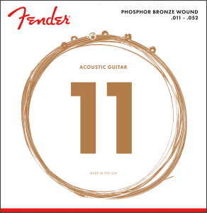 073-0060-405 Fender Phosphor Bronze Acoustic Guitar Strings 60CL 011-052 0730060405 