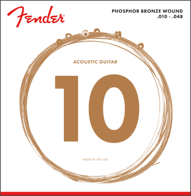 073-0060-402 Fender Phosphor Bronze Acoustic Guitar Strings 60XL 010-048 0730060402