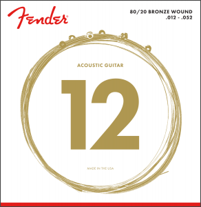 073-0070-403 Fender 80/20 Bronze Acoustic Guitar Strings 70L 012-052 0730070403