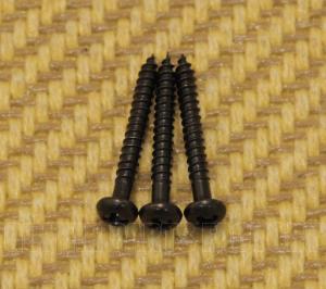 TMS-SM-B (3) Black Trapeze Tailpiece Mounting Screws