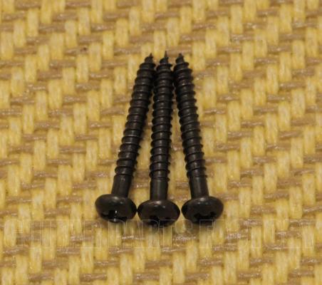 TMS-SM-B (3) Black Trapeze Tailpiece Mounting Screws