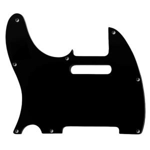 PG-0562-L33 Lefty Left-handed Black 3-ply Pickguard for Standard Fender Telecaster Tele 