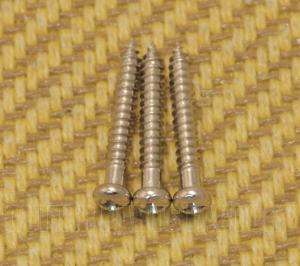 TMS-SM-N (3) Nickel Trapeze Tailpiece Mounting Screws