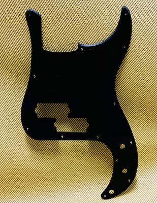 PG-0750-BT 1-Ply Black Pickguard for P Bass 13 Hole