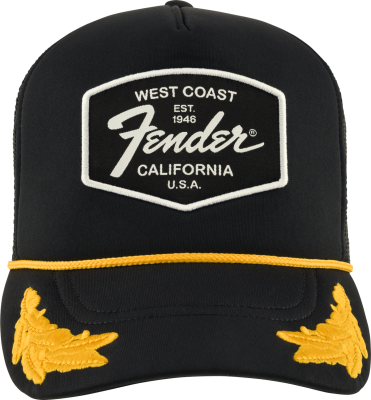 919-0149-001 Fender Guitar Scrambled Eggs Trucker Hat Black 9190149001