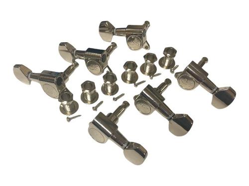 WJ-07-NK Wilkinson 3 + 3 Nickel Guitar 10 mm Machine Heads 