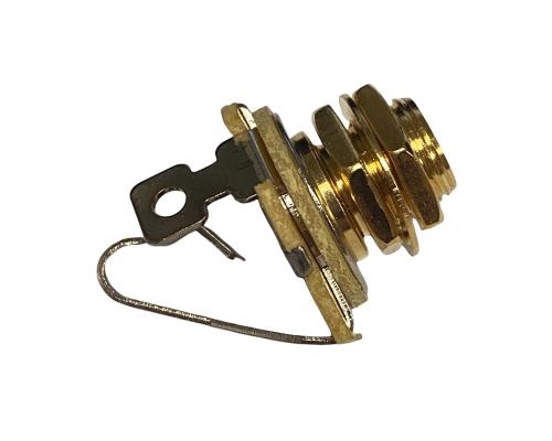 2PJ-002G Gold Mono Jack 1/4" Plug