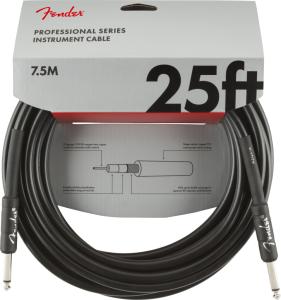 099-0820-016 Fender Professional Series Instrument Cable Straight/Straight 25' Black 0990820016