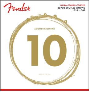 073-0880-002 Fender Dura-Tone Acoustic Guitar Strings 880XL 80/20 Coated 10-48 0730880002