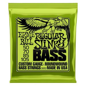 2832 Ernie Ball Regular Slinky Nickel Wound Electric Bass Strings 50-105 Gauge