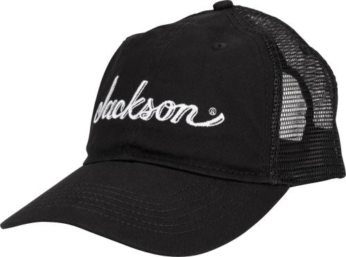 299-8785-000 Jackson Guitar Logo Trucker Hat Black One Size Fits Most 2998785000