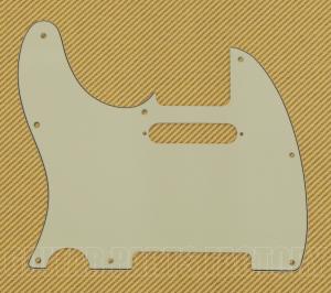 TE-134-L-8PH Lefty Mint 3-Ply Pickguard Telecaster/Tele® 8-Hole w/Pickup Holes