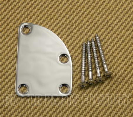 NP-008-C-L Lefty Chrome Cutaway Neck Plate Kit Custom