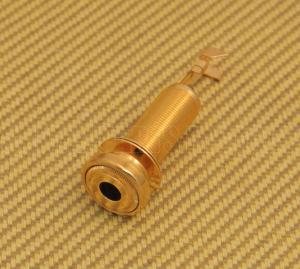 005-9554-040 Switchcraft Gold Threaded Barrel Jack for Benedetto/Guild Guitar