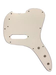 MMB78-6004 3-ply White Pickguard for USA 1978 Musicmaster Bass