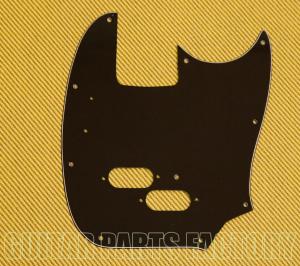 MB-1503 WD 3-Ply Black Pickguard for Vintage USA Mustang Bass