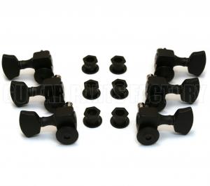 SZ-3X3-BL Sperzel Trim-Lock 3+3 Black Guitar Tuners