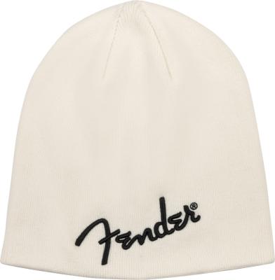 910-6111-701 Fender Logo Beanie  Arctic White One Size 9106111701