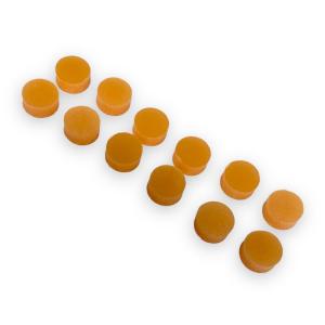 LT-PEACH-12 (12) Peach Plastic Dot Inlays for Guitar Fingerboard