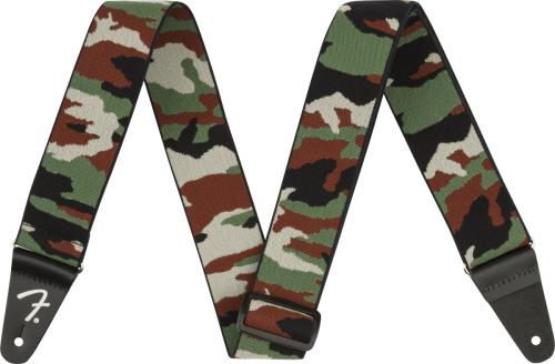 099-0685-100 Fender Weighless Camo Strap Woodland 2" 0990685100