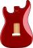 099-7103-709 Fender Deluxe Series Strat HSH Alder Body Candy Apple Red 0997103709