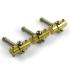 KVISS Kluson Intonated Brass Saddle Set w/ Swivel Lock for Fender Tele