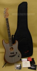 097-2023-272  American Acoustasonic Strat Ebony Fingerboard, Transparent Sonic Blue 0972023272