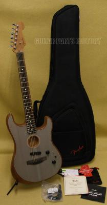 097-2023-272  American Acoustasonic Strat Ebony Fingerboard, Transparent Sonic Blue 0972023272