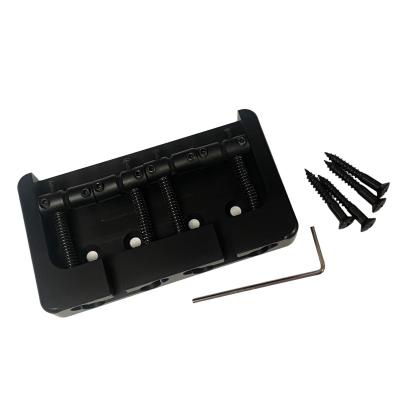 HBB04-B Black 4-String Bass Bridge B-Style