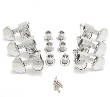 102C Chrome Grover Roto 3+3 Tuners for Gibson Guitar
