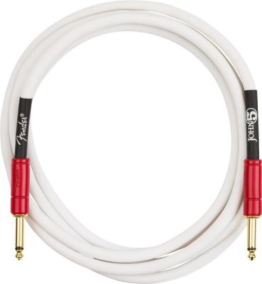 099-0810-209 Fender John 5 10' Instrument Cable White & Red 0990810209