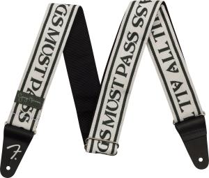 099-0639-046 Fender George Harrison All Things Must Pass Logo Strap White/ Blk 0990639046