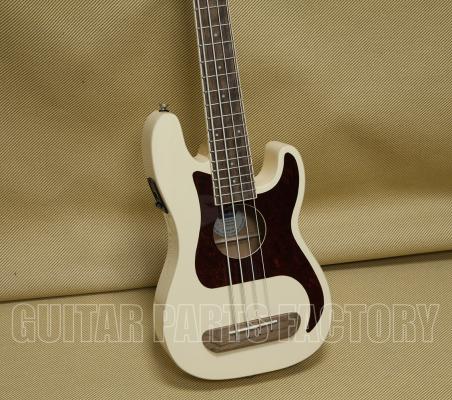 097-0583-505 Fullerton Precision Bass Uke Tortoiseshell Pickguard Olympic White 0970583505