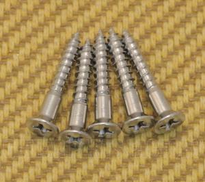 GS-0063-010 (5) Chrome Mounting Screws for Tele Bridge